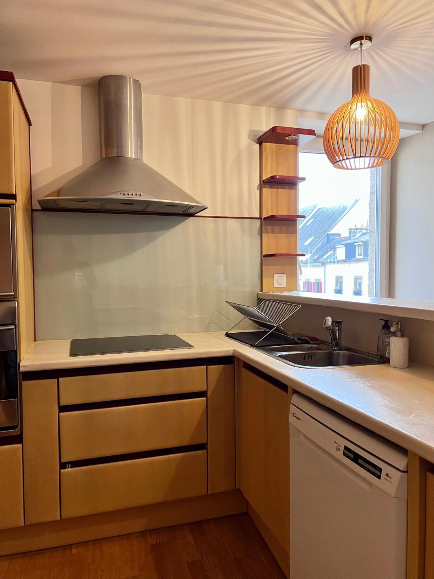 Grand Appartement Ultra Moderne Plein Centre, Plage A Pieds, Avec Parking Concarneau Exterior photo
