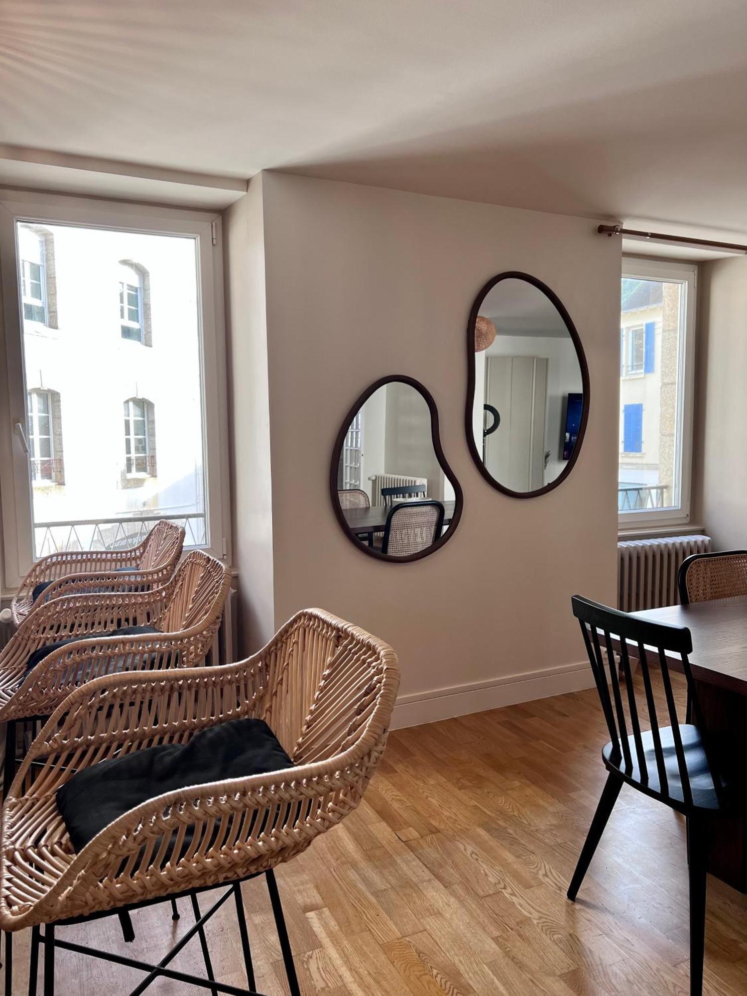 Grand Appartement Ultra Moderne Plein Centre, Plage A Pieds, Avec Parking Concarneau Exterior photo