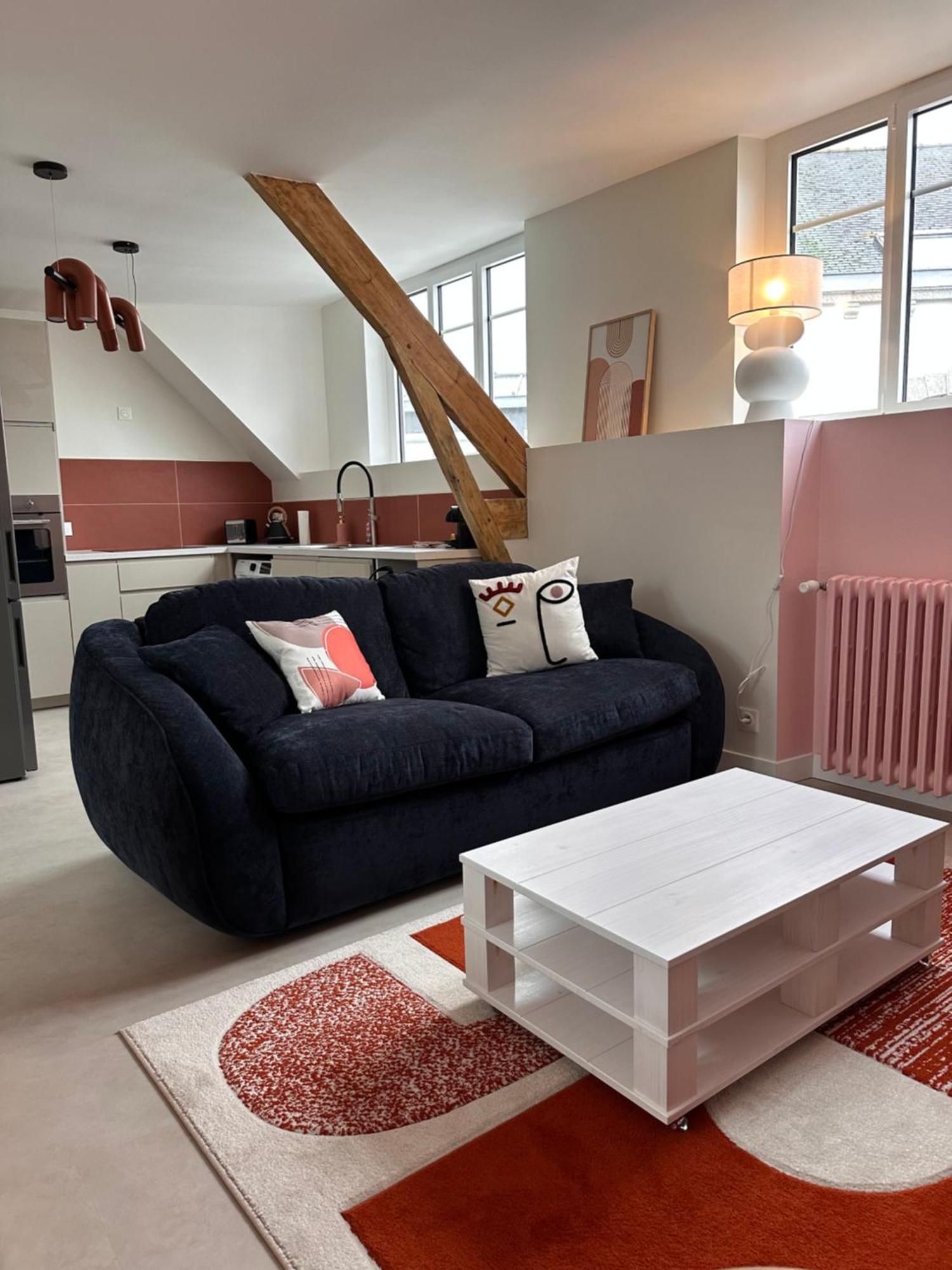 Grand Appartement Ultra Moderne Plein Centre, Plage A Pieds, Avec Parking Concarneau Exterior photo